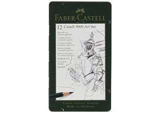 Faber-Castell 9000 Graphite Art Pencil Set of 12 Tin