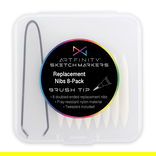 Artfinity Sketch Marker Chisel Replacment Nibs 8 Pack + Tweezers - (91867)
