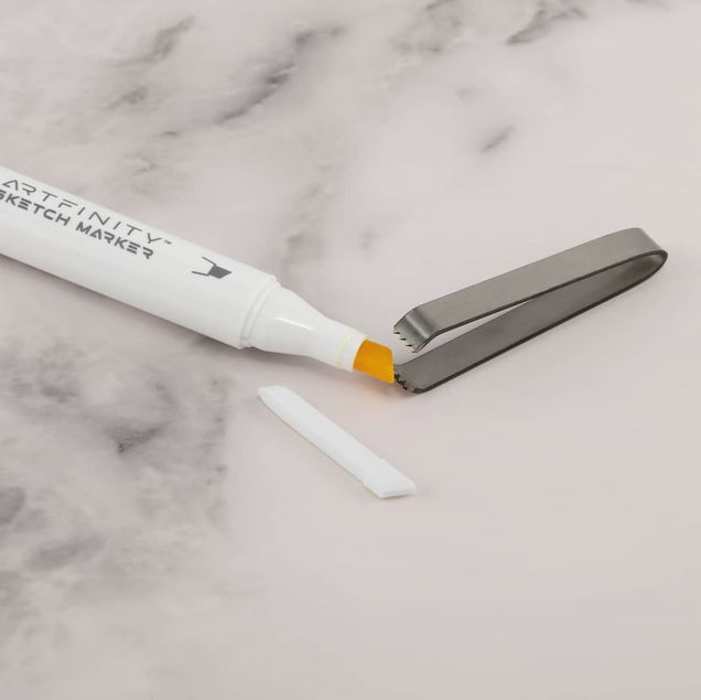 Artfinity Sketch Marker Chisel Replacment Nibs 8 Pack + Tweezers - (91867) Artfinity Sketch Marker Chisel Replacment Nibs 8 Pack + Tweezers - (91867)