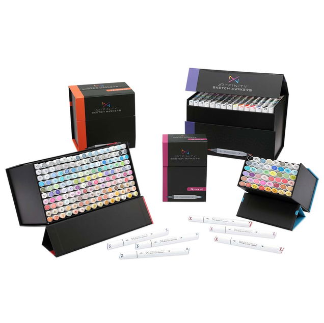 Artfinity Alcohol Dual-Tip Sketch Marker Sets Artfinity Alcohol Dual-Tip Sketch Marker Sets