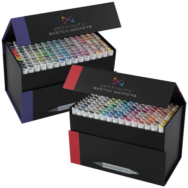 Artfinity Alcohol Dual-Tip Sketch Marker Sets Artfinity Alcohol Dual-Tip Sketch Marker Sets