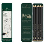Faber-Castell Pitt Matt Graphite Pencil Tin Set of 6
