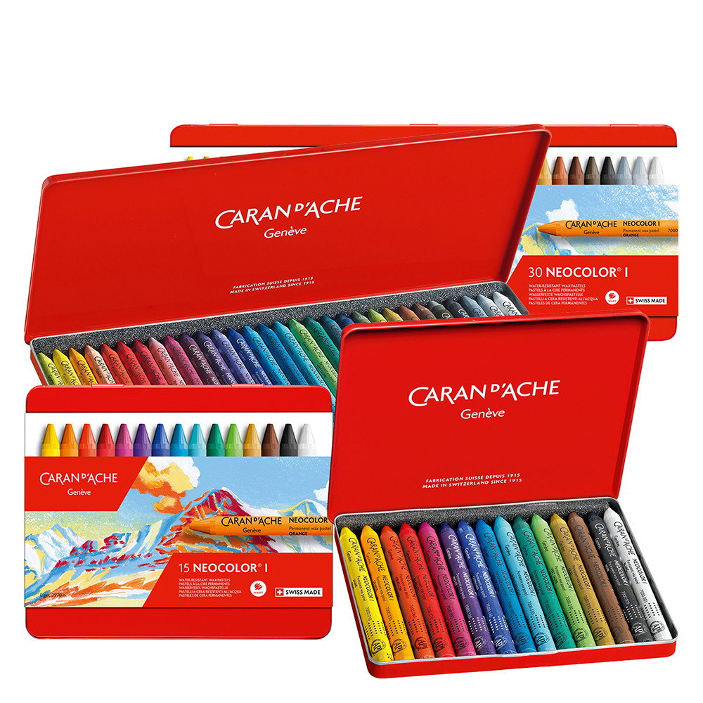 Caran d'Ache Neocolor I Wax Pastel Sets