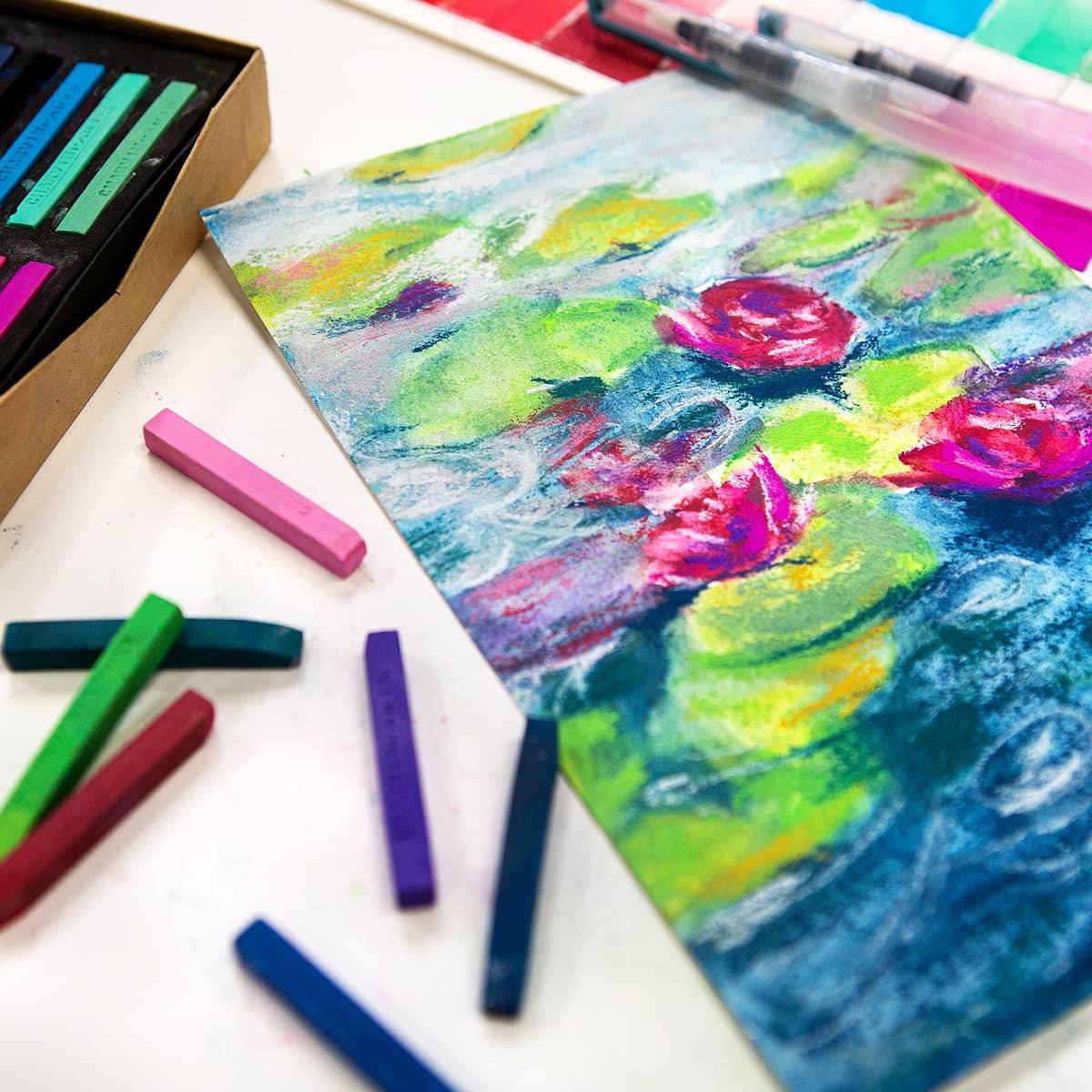 Charvin Watersoluble Pastel Painting Sticks Set of 48