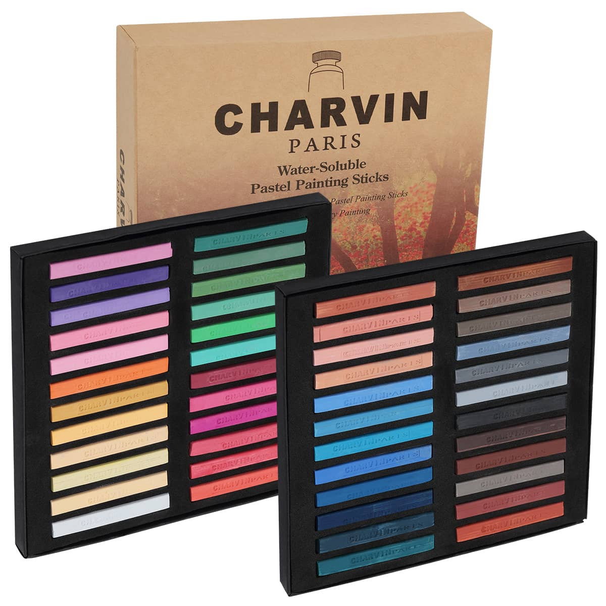 Charvin Watersoluble Pastel Painting Sticks Set of 48