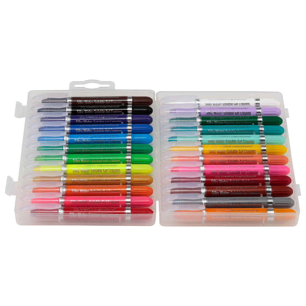 Creative Inspirations Silky Water-Soluble Crayons Set of 24
