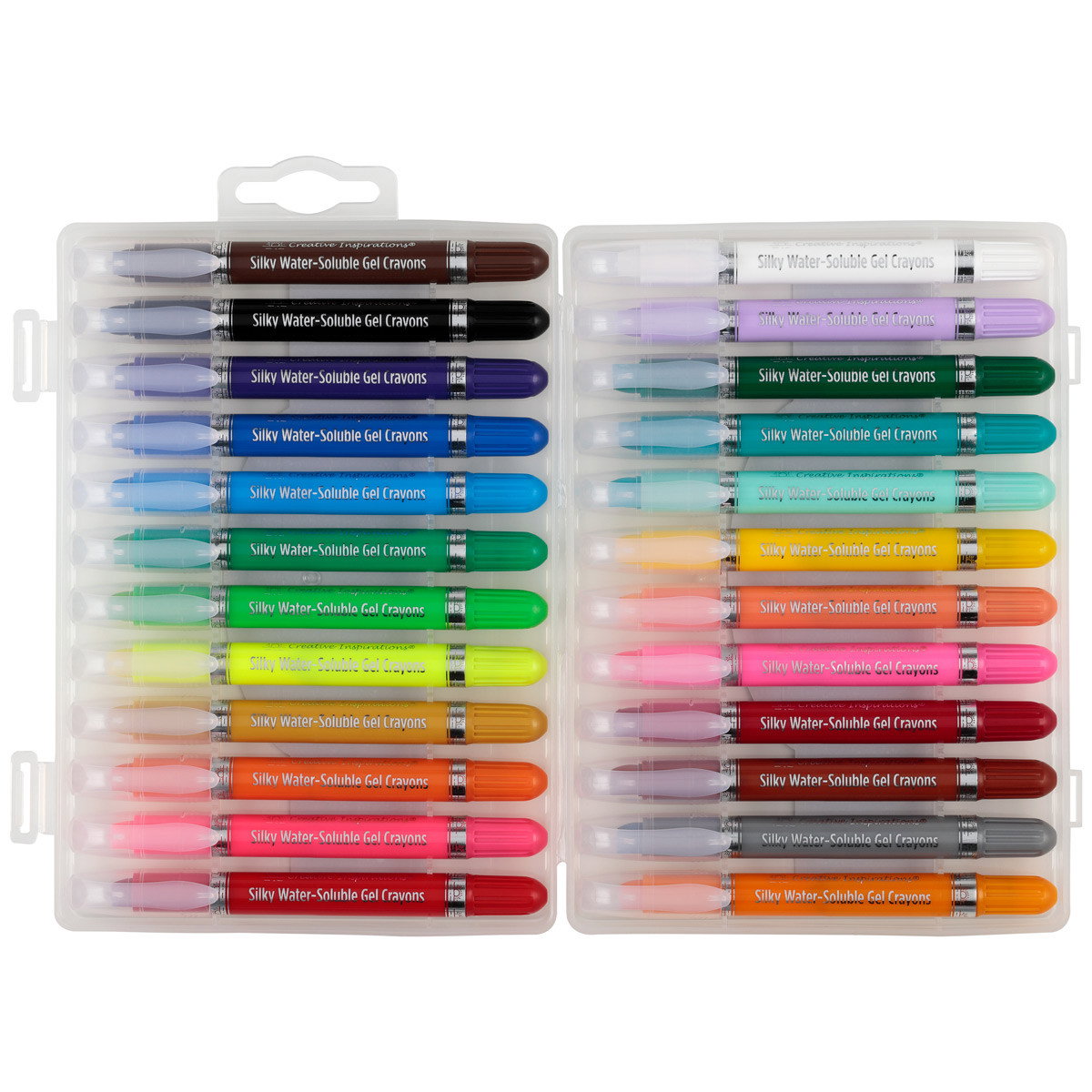 Creative Inspirations Silky Water-Soluble Crayons Set of 24