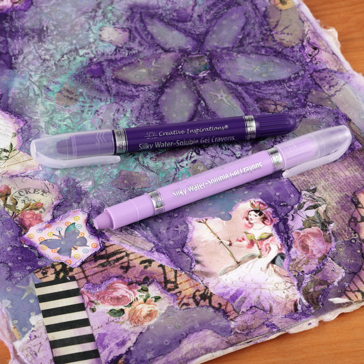 Creative Inspirations Silky Water-Soluble Crayons Set of 24