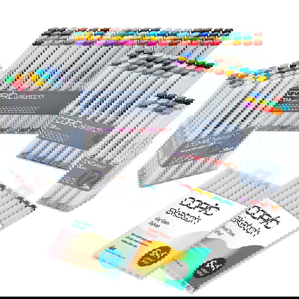 Copic Marker Sketch Dual-Tip Marker Sets