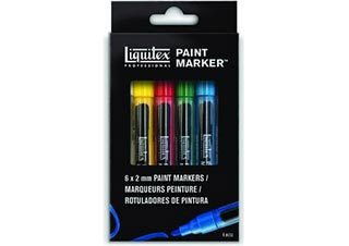 Liquitex Fine Chisel Paint Marker 2mm Nib 4 Pack - (200013537)