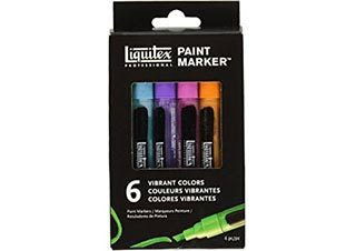Liquitex Paint Marker Wide 15mm Set of 6 Vibrant Colors