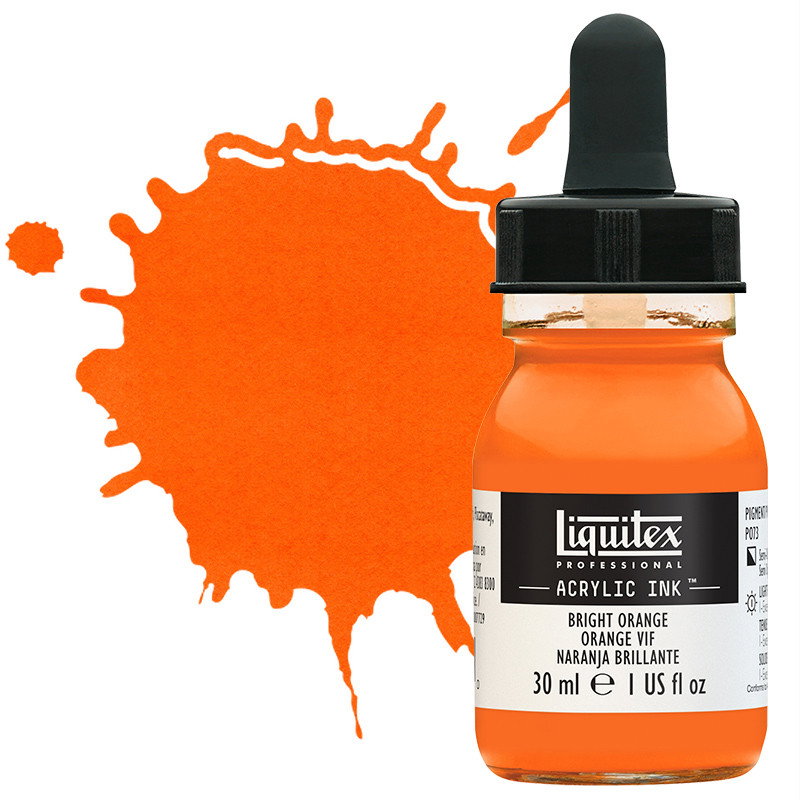 Liquitex Professional Acrylic Ink 30mL Bright Orange - (200036283)