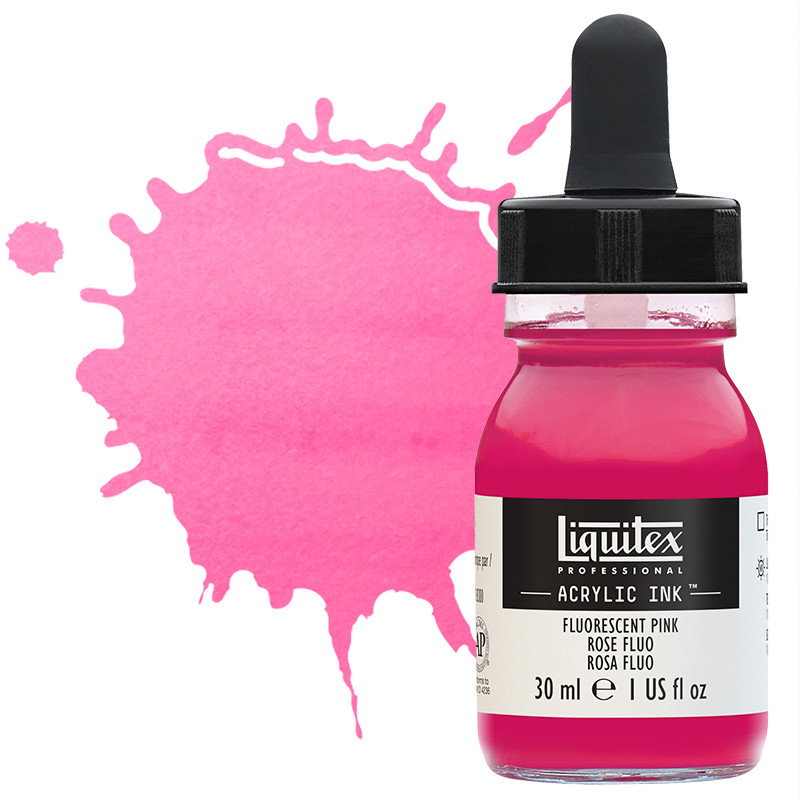 Liquitex Professional Acrylic Ink 30mL Fluorescent Pink - (200036287)