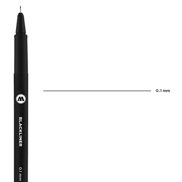 Molotow Blackliner Pen 0.1mm Tip - (200030131)