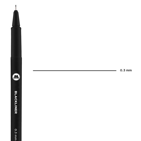 Molotow Blackliner Pen 0.3mm Tip - (200030133)