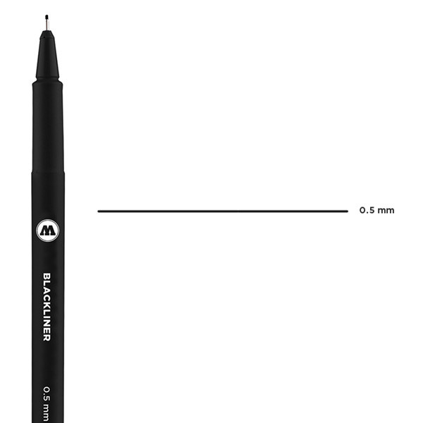 Molotow Blackliner Pen 0.5mm Tip - (200030135)