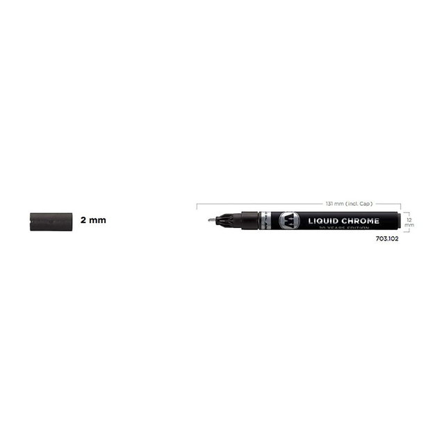 Molotow Liquid Chrome Marker 2mm - (200028425) Molotow Liquid Chrome Marker 2mm - (200028425)