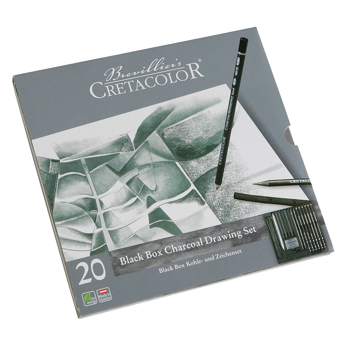 Cretacolor Black Box Drawing Tin Set - (56000)