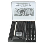 Cretacolor Black Box Drawing Tin Set - (56000)