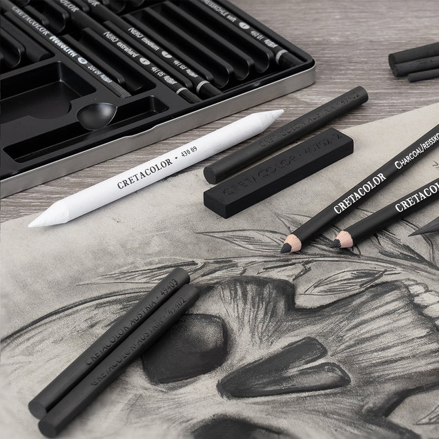 Cretacolor Black Box Drawing Tin Set - (56000) Cretacolor Black Box Drawing Tin Set - (56000)