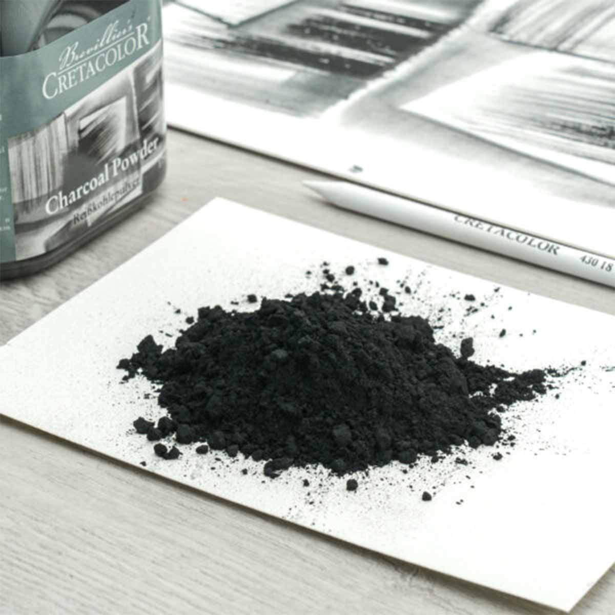 Cretacolor Charcoal Powder 175g Jar - (76664)