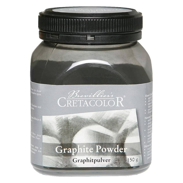 Cretacolor Graphite Powder 150gm Jar - (76663) Cretacolor Graphite Powder 150gm Jar - (76663)