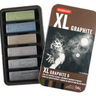 Derwent XL Graphite Blocks Tin Set of 6 Derwent XL Graphite Blocks Tin Set of 6