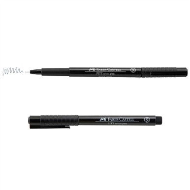 Faber-Castell Pitt Pen Fineliner 4 Set Black Faber-Castell Pitt Pen Fineliner 4 Set Black