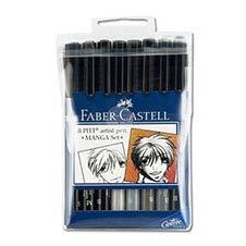 Faber-Castell Pitt Pen Manga Set of 8 Faber-Castell Pitt Pen Manga Set of 8