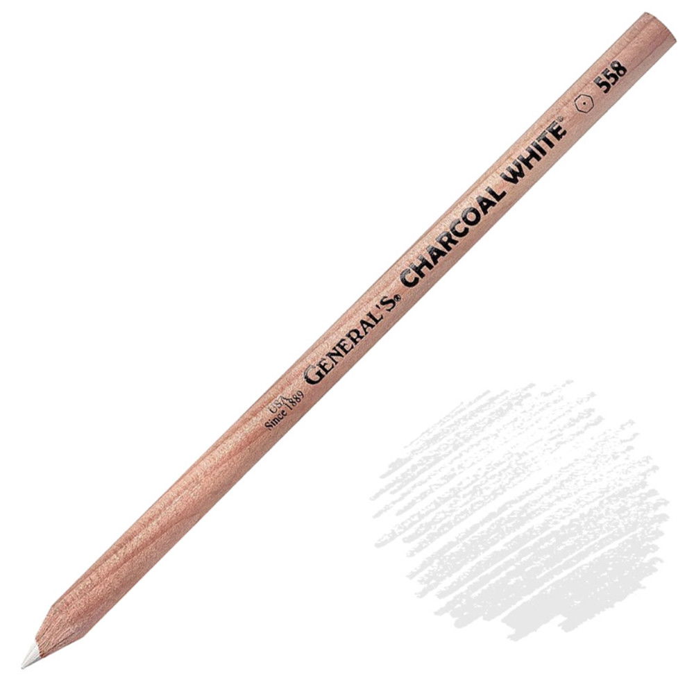 General Pencil White Charcoal Pencils