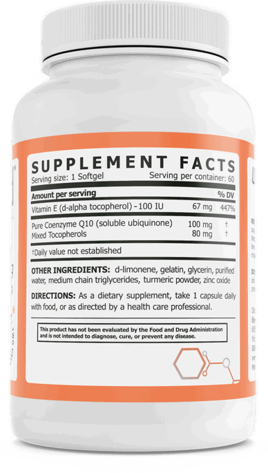 CoQ10 Supplement - 60 Softgels