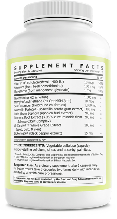 Joint Protection Supplement Formula