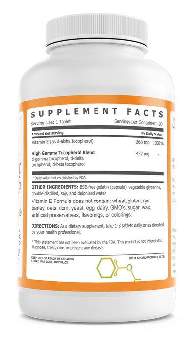 Vitamin E Supplements - 90 tablets