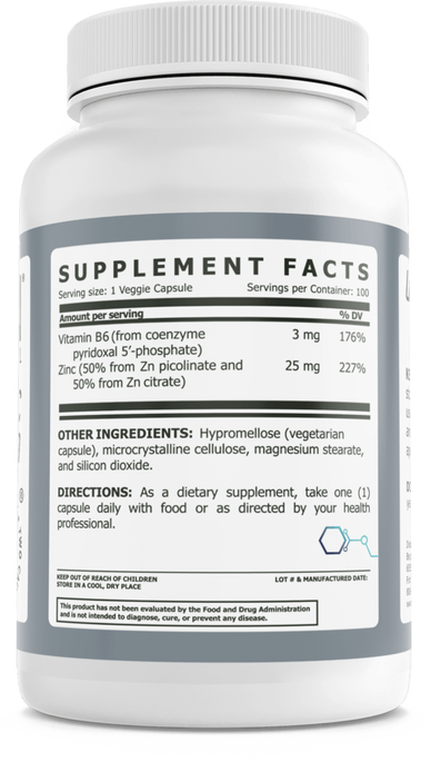Zinc Supplements - 100 Capsules