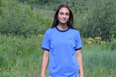 Royal Blue with Navy Ringer T-Shirt