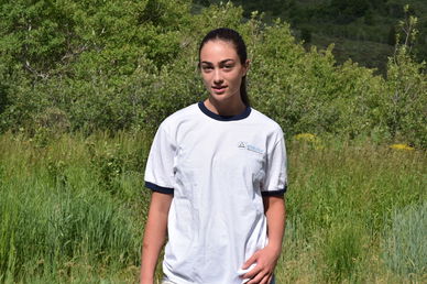 White with Navy Ringer T-Shirt