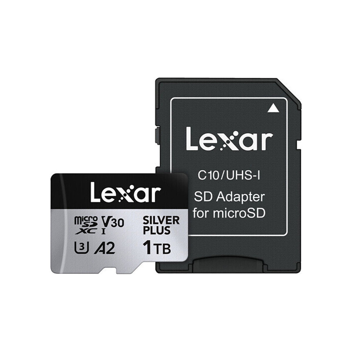 Lexar - 1TB Professional SILVER PLUS UHS-I microSDXC Memory Card with SD Adapter