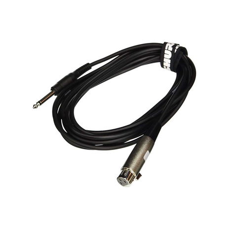 Shure - 15 ft. Cord with 1/4-inch Phone Plug