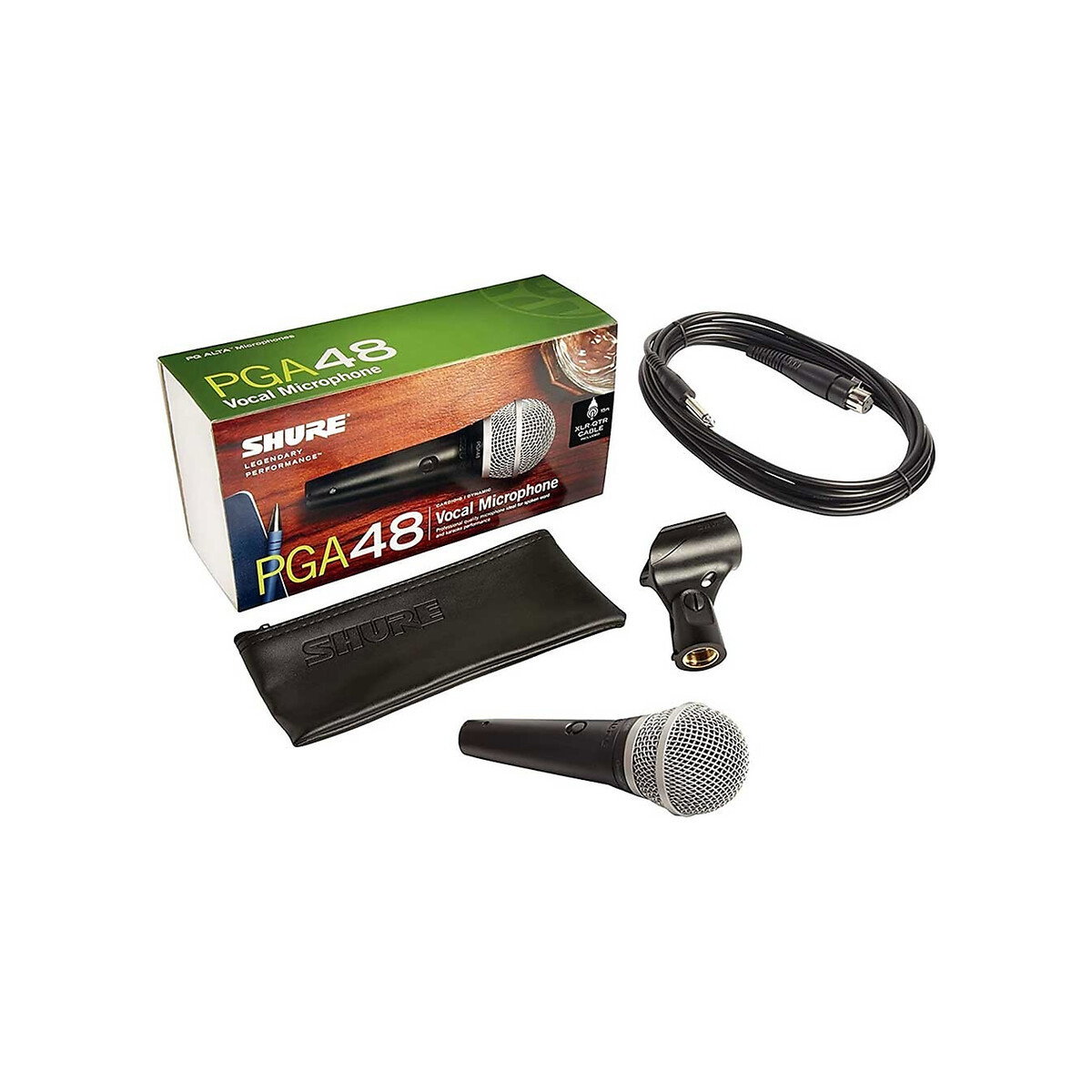 Shure - Dynamic Vocal Microphone, XLR to 1/4" Cable