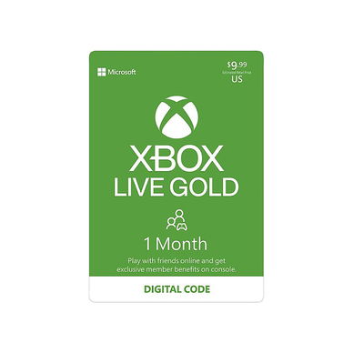 Xbox - Live 1 Month Subscription Card