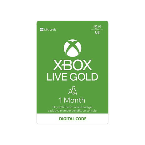 Xbox - Live 1 Month Subscription Card