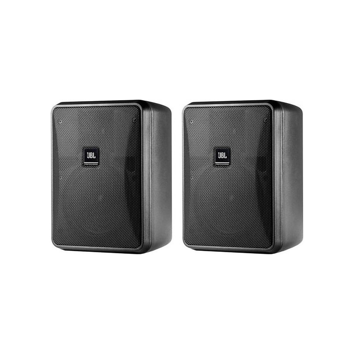 JBL - Control 25-1 Compact Indoor-Outdoor Background-Foreground Speaker, Pair 2 - Black
