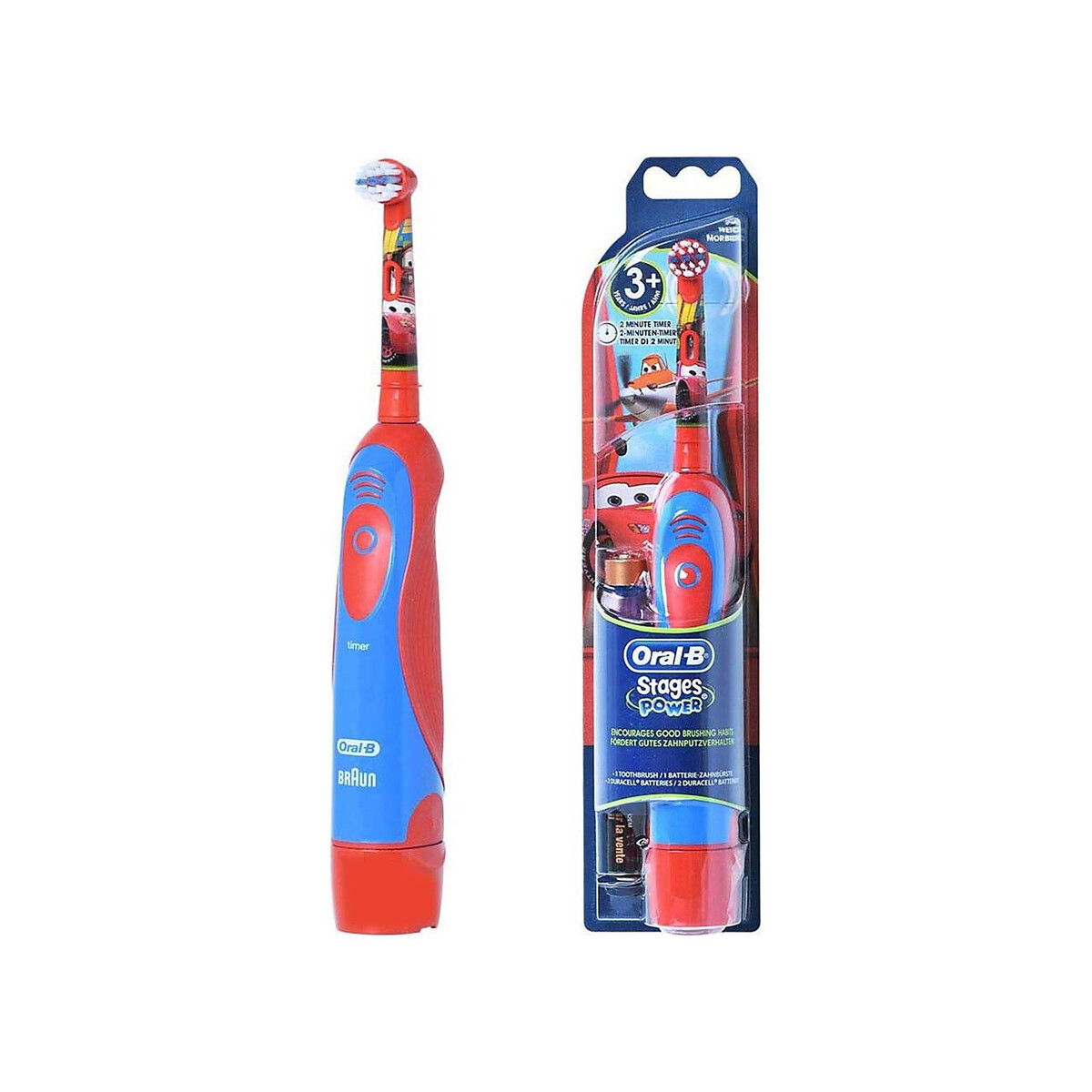 Kids Electric Toothbrush Set, Disney's Cars, Red