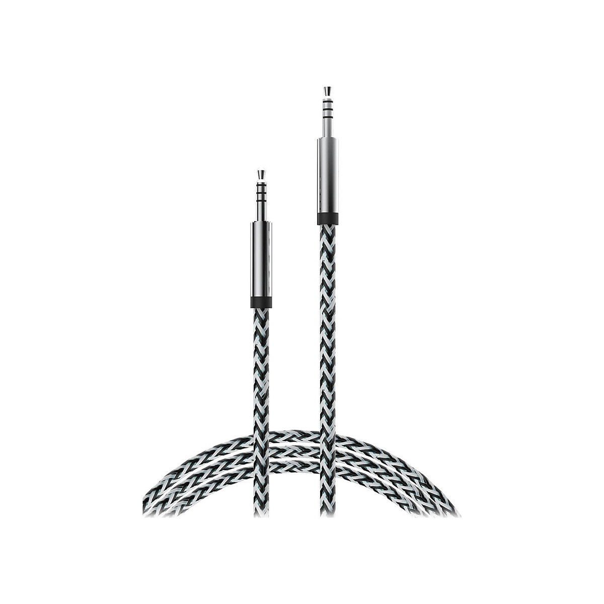 Bytech - 3.5: Fabric AUX cable, Assorted colors