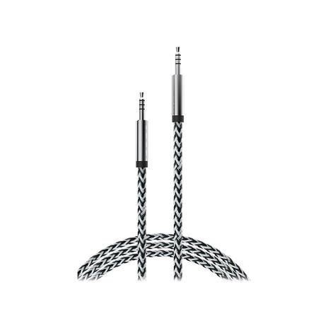 Bytech - 3.5: Fabric AUX cable, Assorted colors