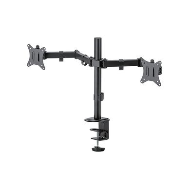 Argomtech - DUAL MONITOR 32" DESK MOUNT WITH BASE & PHONE SLOT