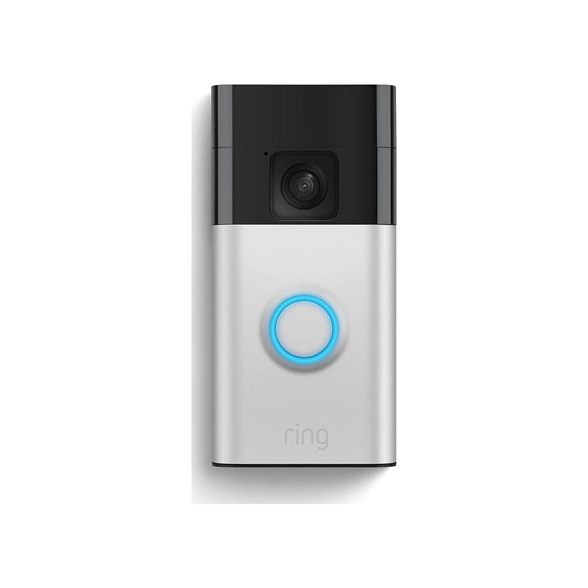 Ring - Battery Powered Video Doorbell, Two Way Talk - Silver