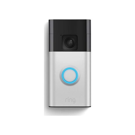 Ring - Battery Powered Video Doorbell, Two Way Talk - Silver