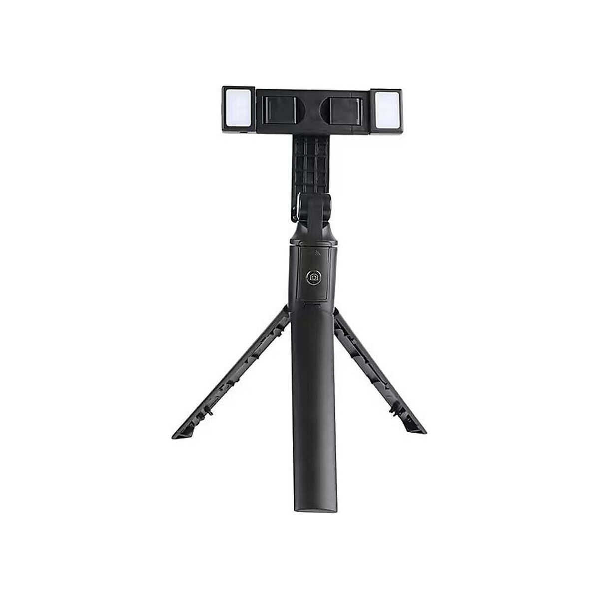 Vivitar - 36" Universal Selfie Stick Tripod, Dual Led Lights - Black