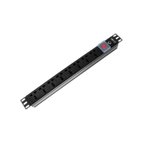 Nexxt - Horizontal PDU, 8 Universal Outlet, Rackable, 220V